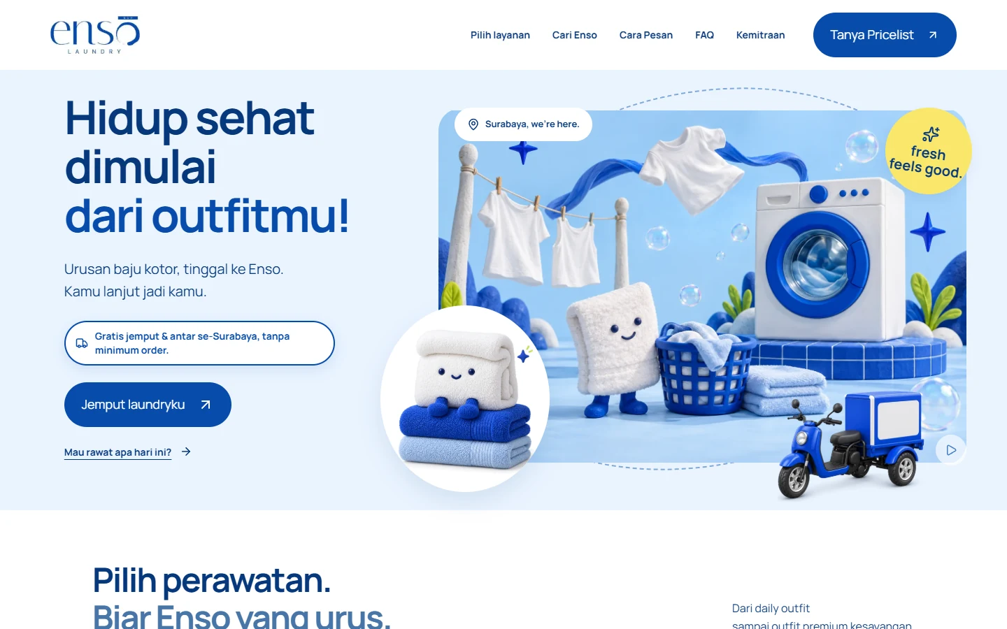 Enso Laundry · Website