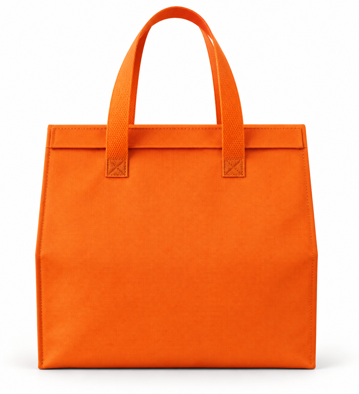 Original front-view photo of the orange Thermal bag used as the simulation’s base.